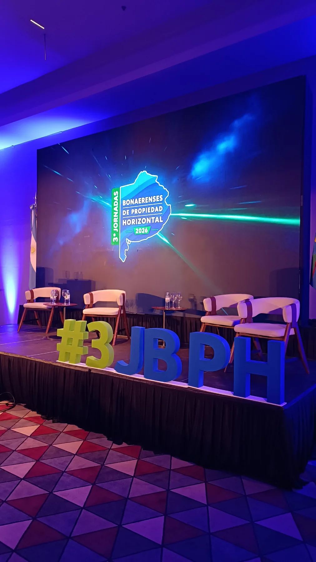 Escenario de las terceras Jornadas Bonaerenses